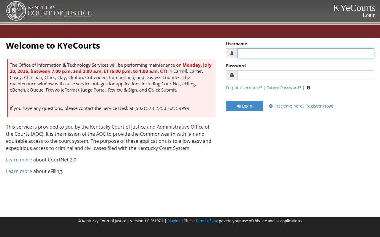 Webster County released inmate CourtNet case search